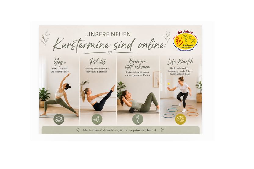 Unsere neuen Kurstermine sind online – jetzt Platz sichern